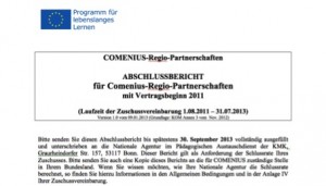 Abschlussbericht zum Projekt